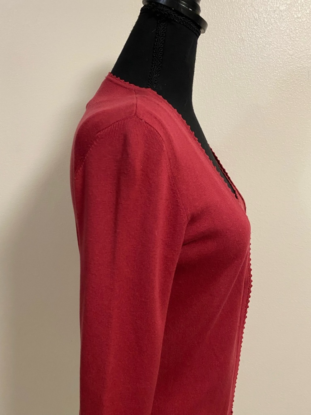 Ann Taylor Cardigan Set Women's Size XS Red Knit Cardigan & Tank Set Silk Blend - Picture 9 of 16